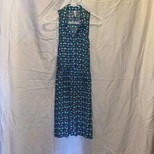 Sleeveless fun summer geometric dress